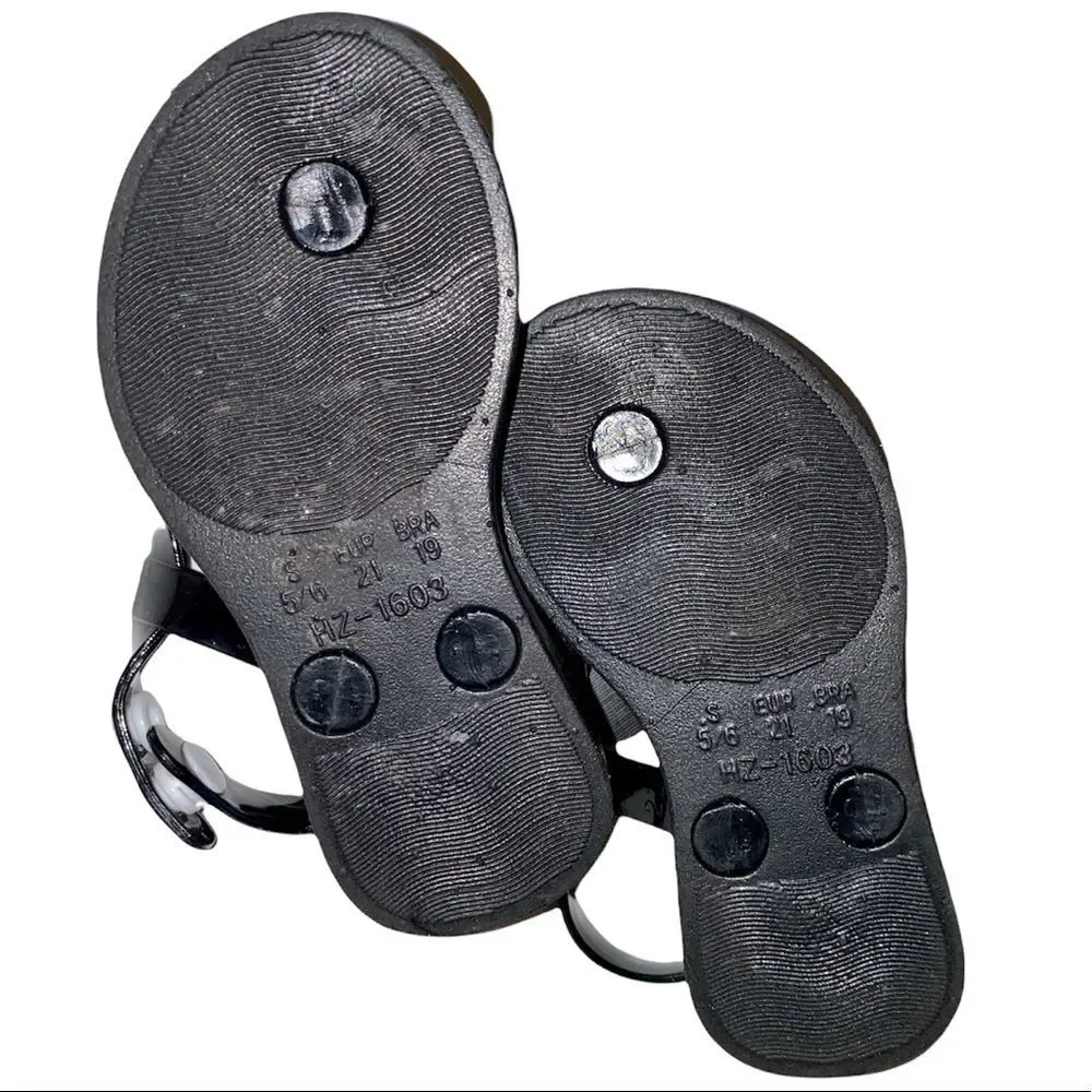 🎀3/$23🎀 bebe black floral sandals